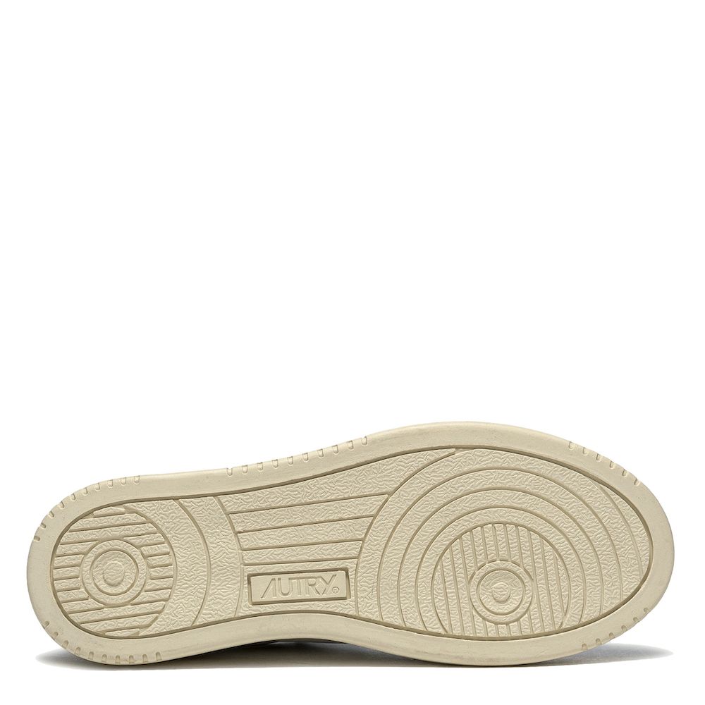Sneaker Autry Medalist Low Woman Leather/Suede White/Pow – suola in gomma