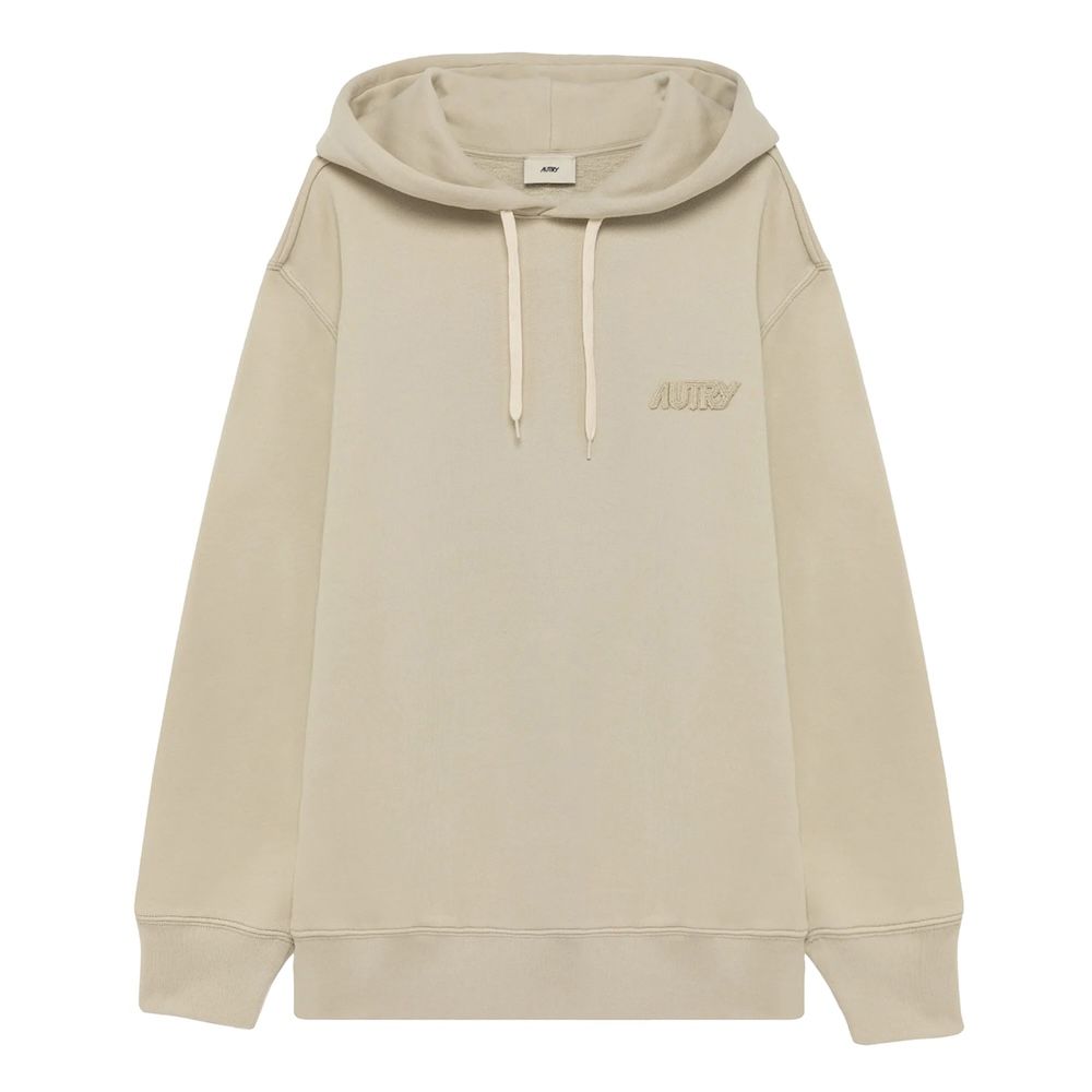 Felpa con cappuccio Autry Tonal Logo Hoodie Man Fiber – vista frontale