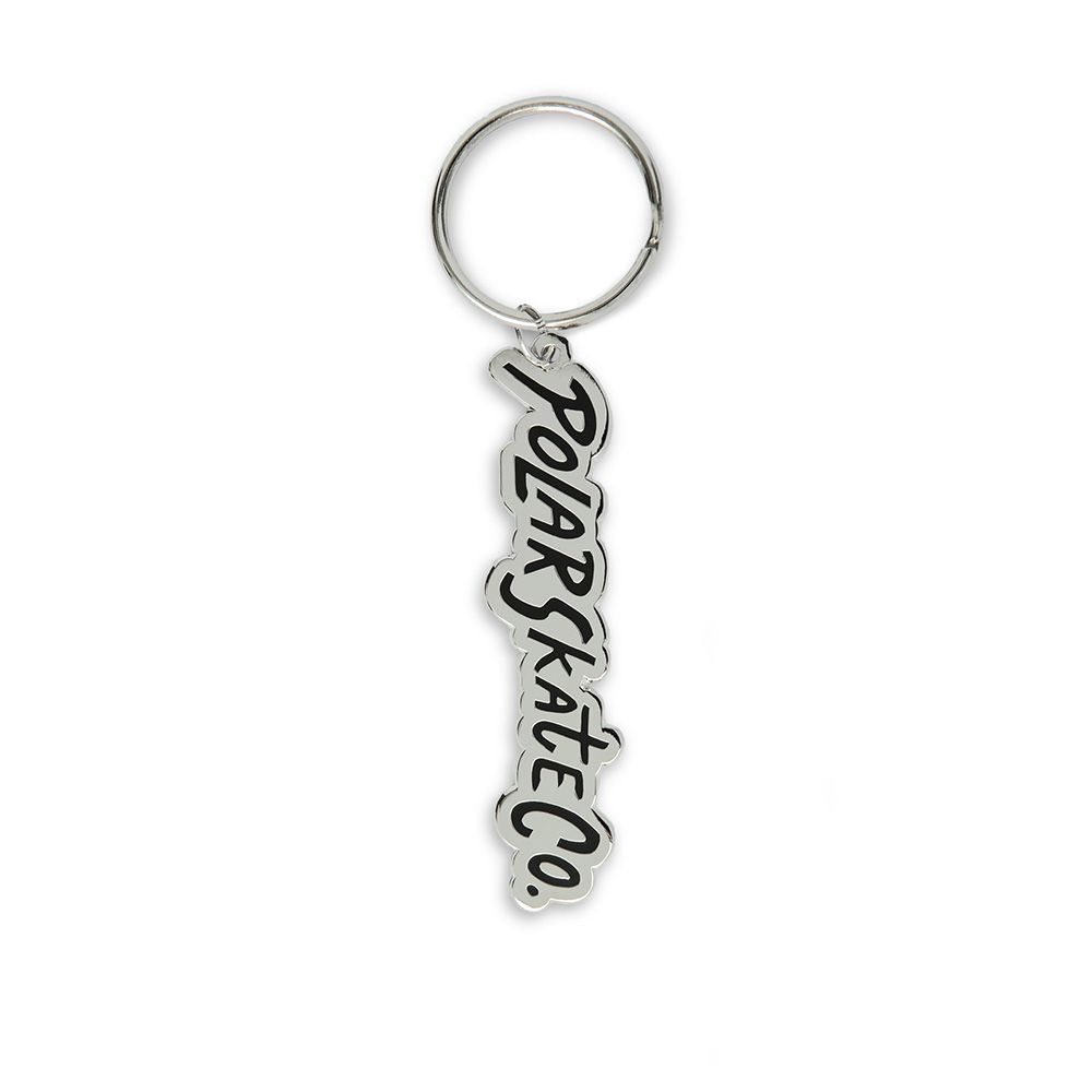 SURF LOGO KEY CHAIN Silver / black