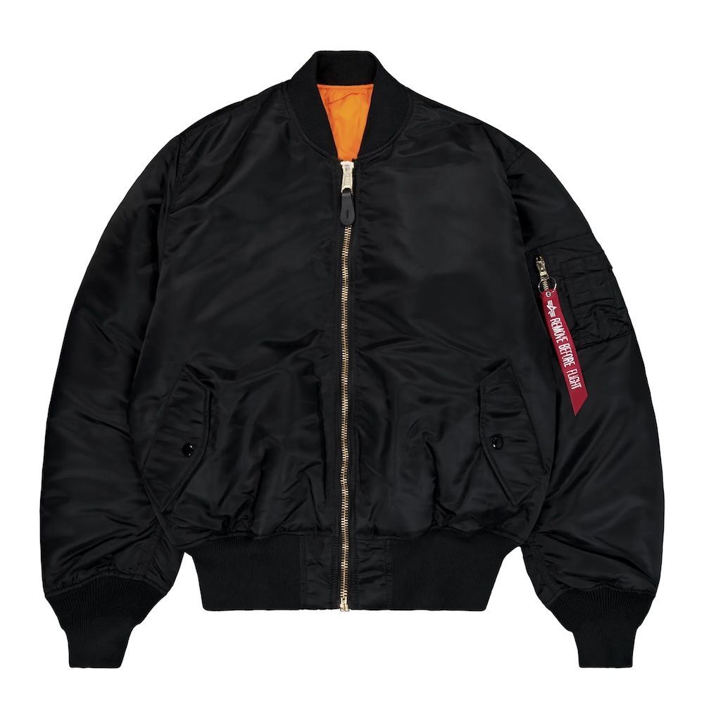Giacca Alpha Industries MA-1 Heritage Bomber Jacket Black – vista frontale