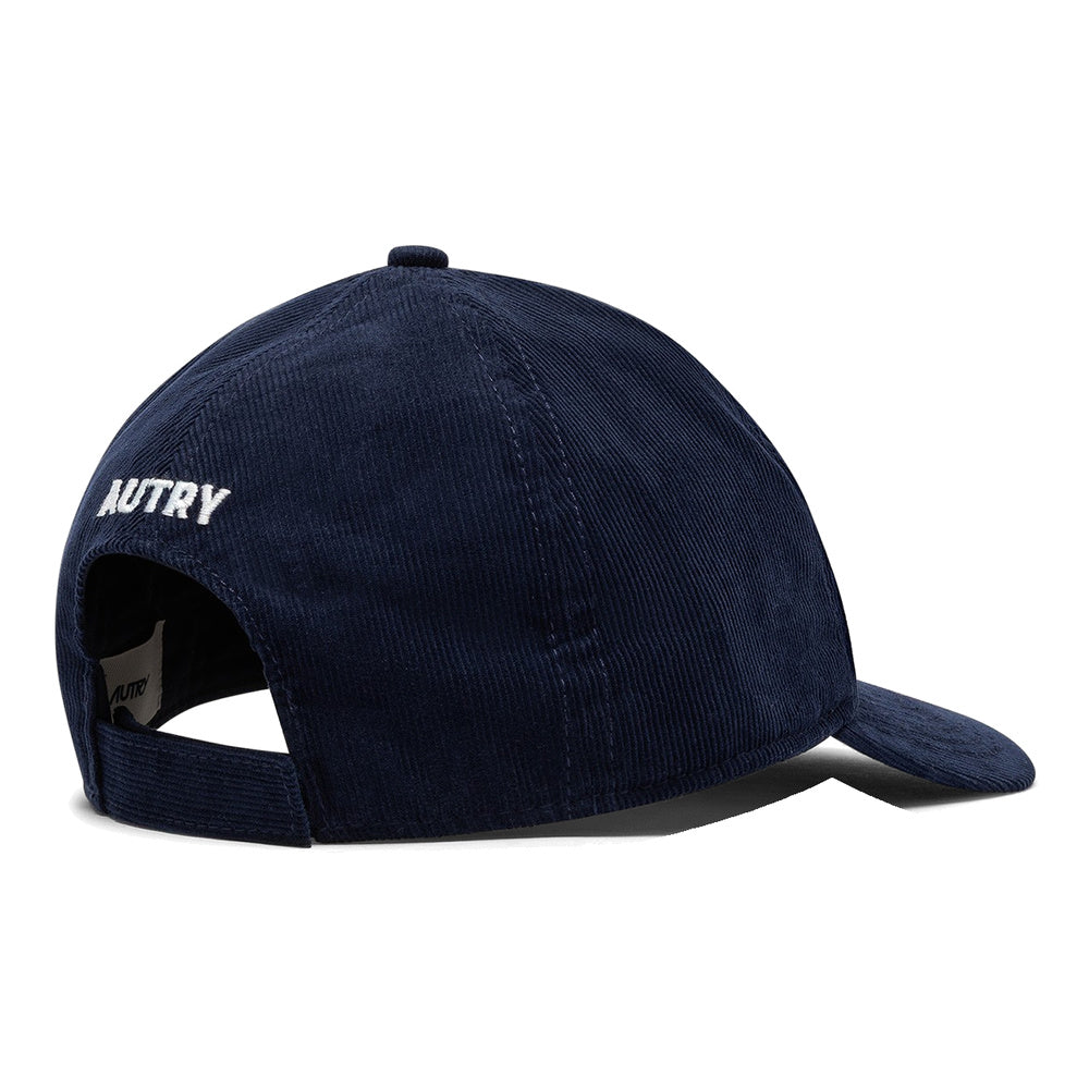 Cappellino Autry Corduroy Baseball Cap With Logo Blue – vista posteriore