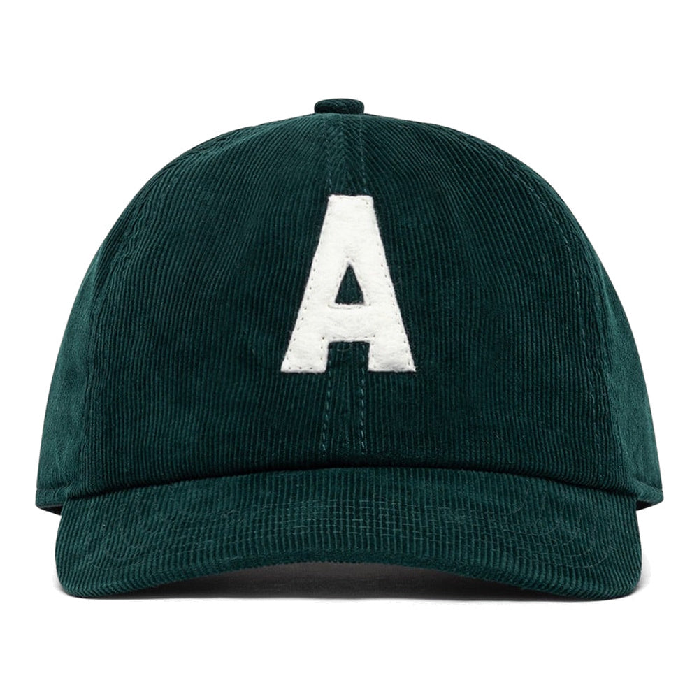 Cappellino Autry Corduroy Baseball Cap With Logo Green – vista frontale