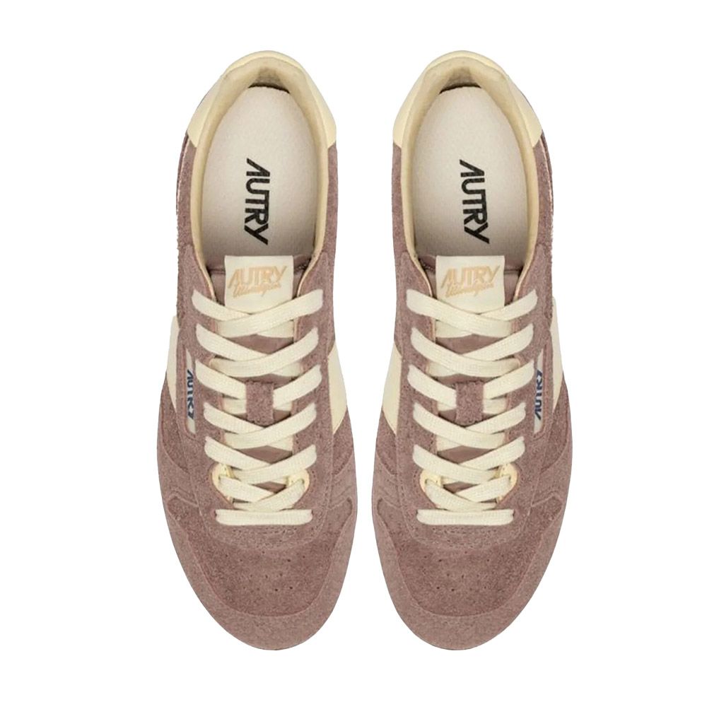 Sneaker Autry Windspin Low Woman Suede/Leather Adrose/Rutabaga – vista dall'alto