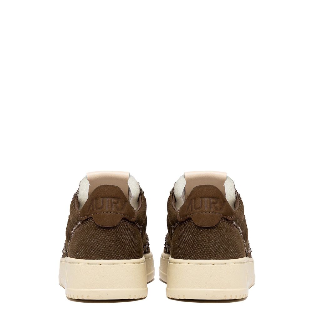 Sneaker Autry Medalist Low Woman Denim Sepia – vista posteriore