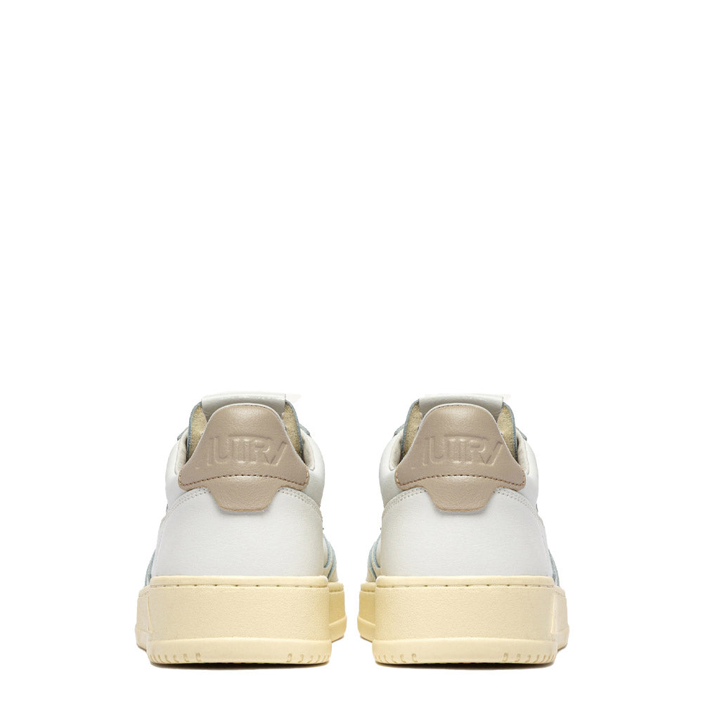 Sneaker Autry Medalist Low Man Leather White/Feather Gray – vista posteriore