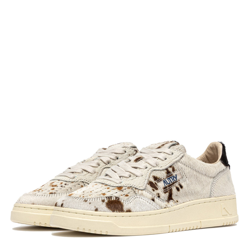 Sneaker Autry Medalist Low Woman Pony/Safari Drip/Brown – vista laterale interna