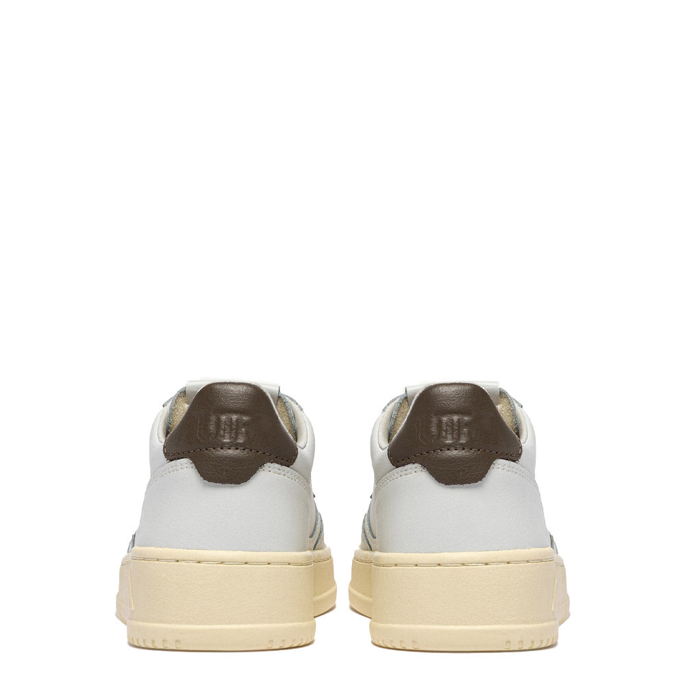 Sneaker Autry Medalist Low Woman Leather White/Chocolate – vista posteriore