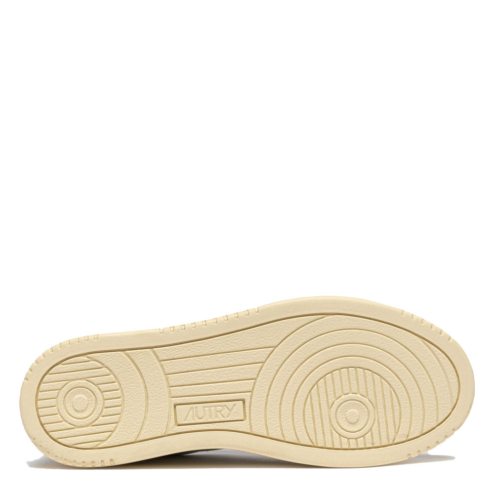 Sneaker Autry Medalist Low Woman Leather White/Chocolate – suola in gomma