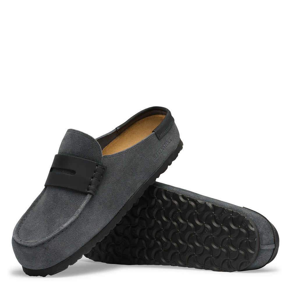 Zoccolo Birkenstock Naples Wrapped in pelle mista Charcoal – vista della suola