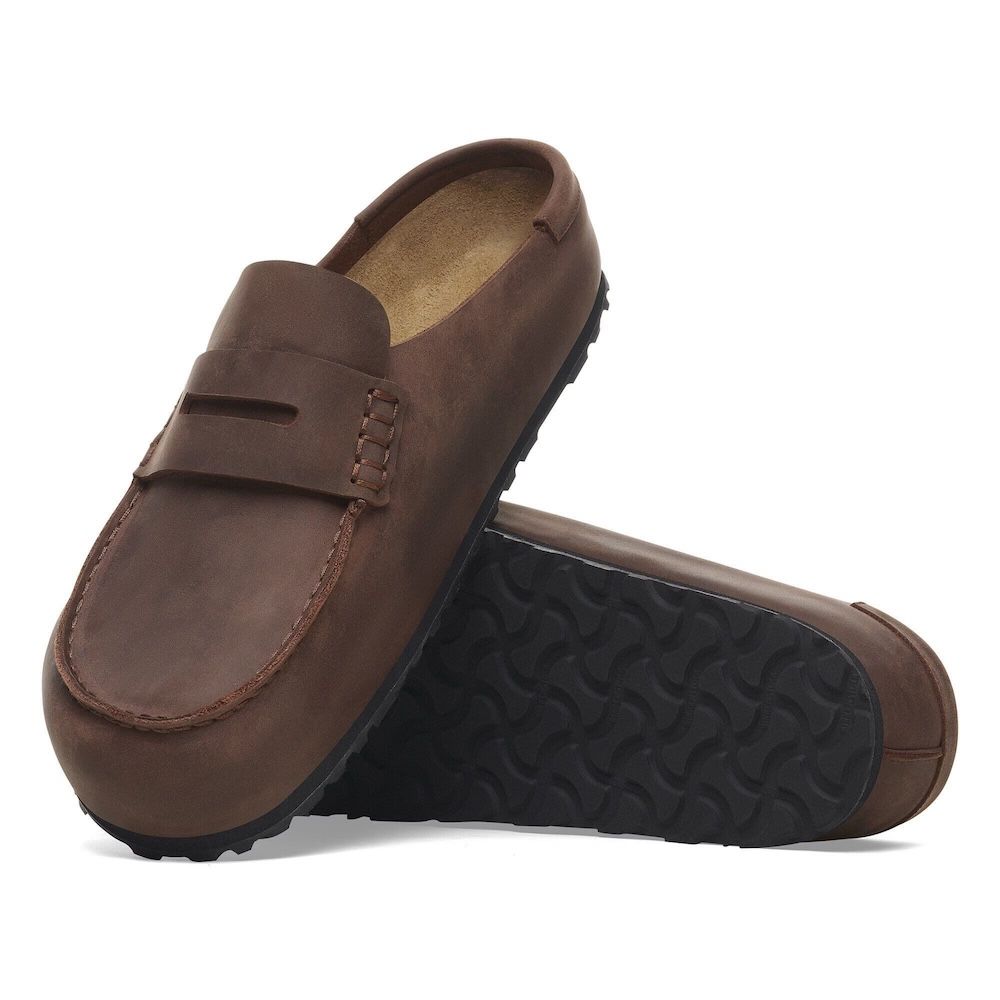 Zoccolo Birkenstock Naples Wrapped in nabuk oliato Habana – vista della suola