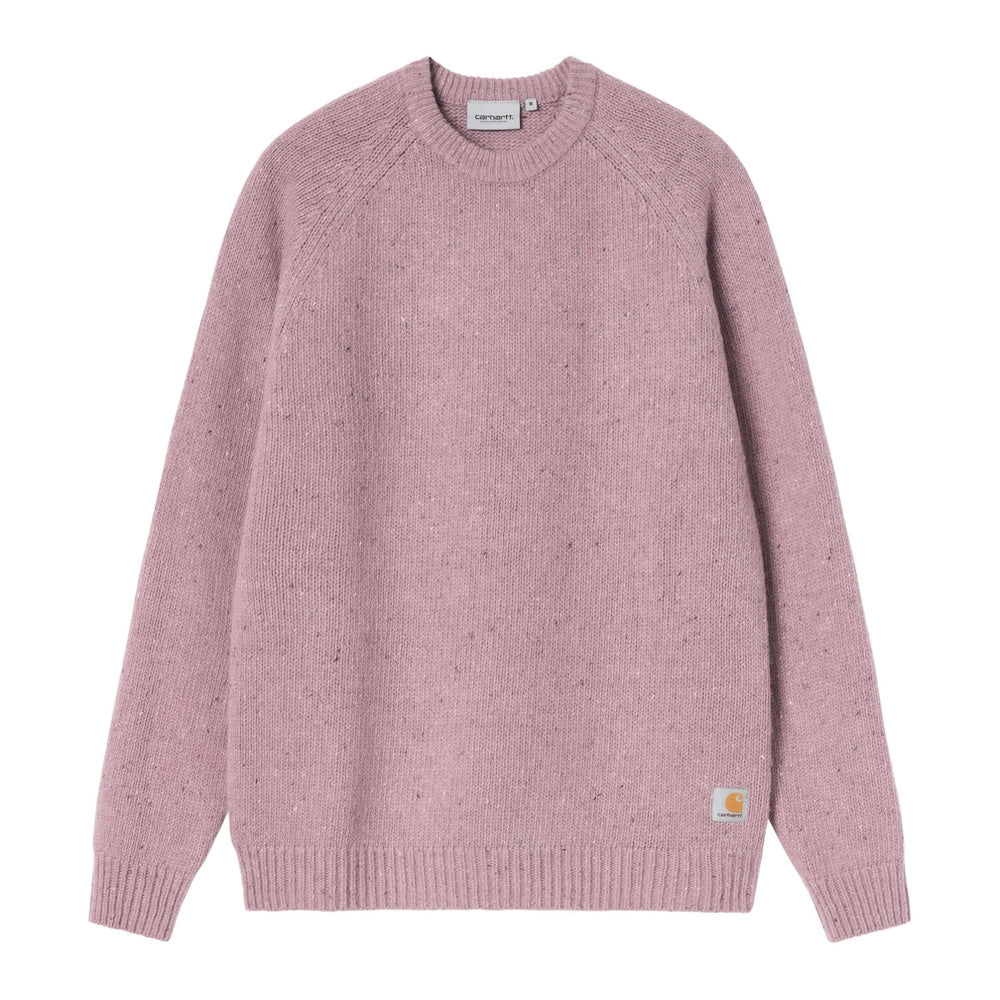 Maglione Carhartt WIP Anglistic Sweater Speckled Hortensia – vista frontale