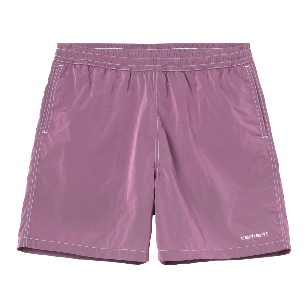 Costume da bagno Carhartt WIP Canby Swim Trunks Gentle Purple / White – vista frontale
