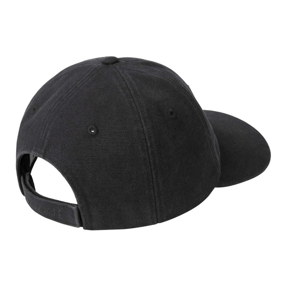 Cappellino Carhartt WIP Canvas Cap Black Stone Washed – vista posteriore