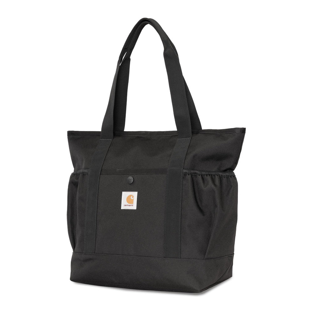 Borsa tote Carhartt WIP Clapton Tote Bag Black – vista di tre quarti