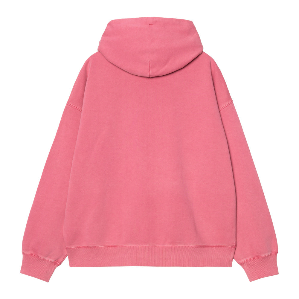 Felpa con cappuccio Carhartt WIP Hooded Benton Sweat Jacket Primrose Garment Dyed – vista posteriore