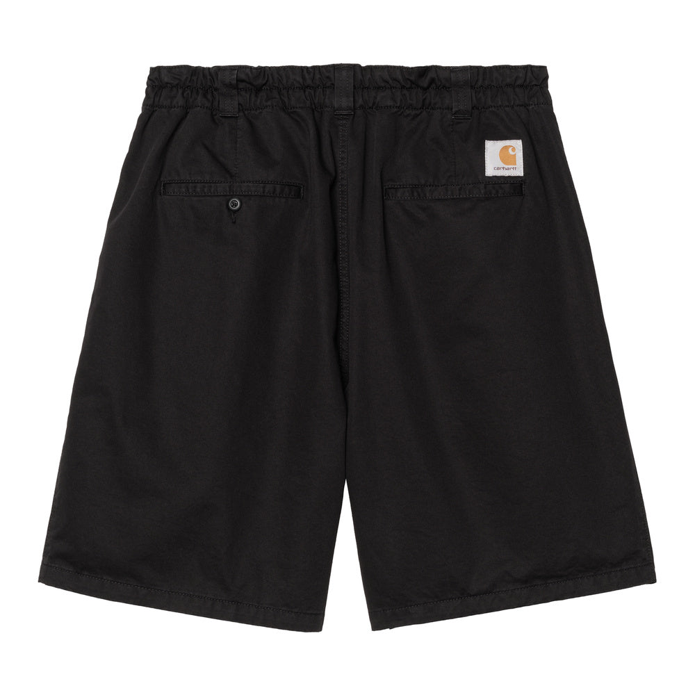 Short Carhartt WIP Marv Short Black Stone Washed – vista posteriore