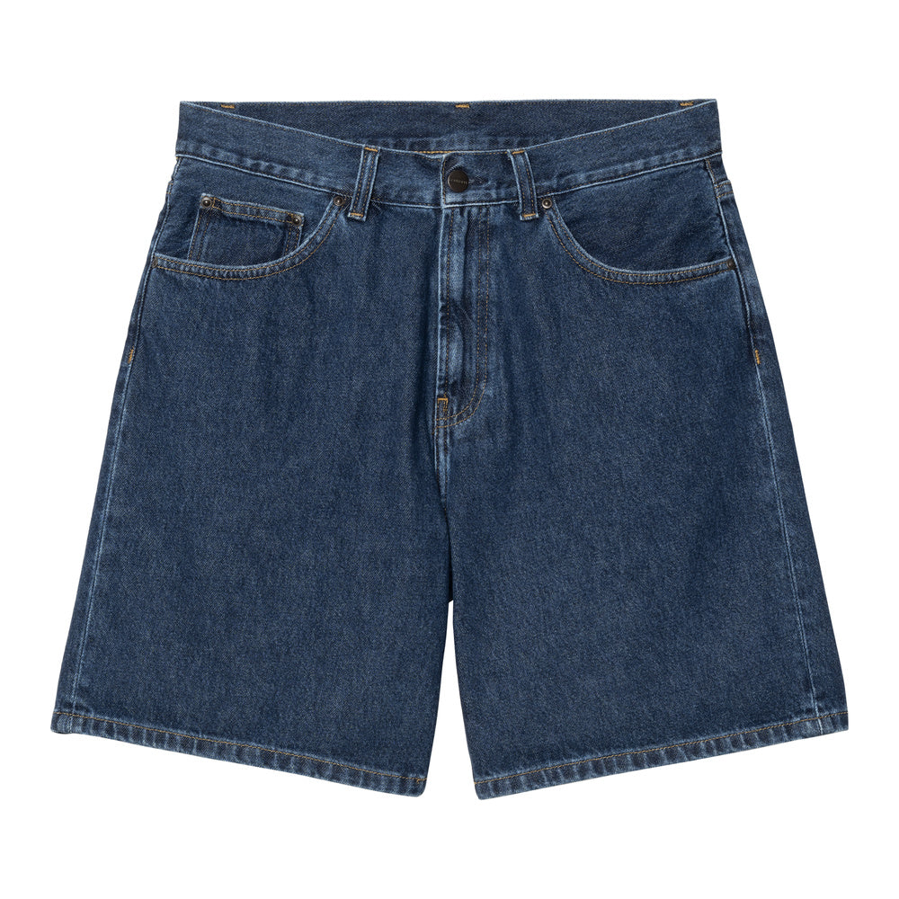 Short Carhartt WIP Nolan Short Blue Heavy Stone Washed – vista frontale