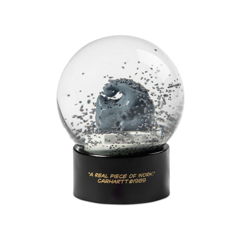 Palla di neve Carhartt WIP Piece of Work Snow Globe Multicolor – dettaglio con la neve in movimento