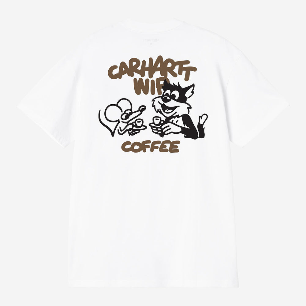T-shirt Carhartt WIP S/S Coffee Break T-Shirt White – vista posteriore