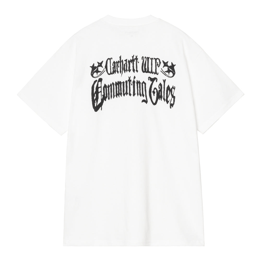 T-shirt Carhartt WIP S/S Commuting Tales T-Shirt White – vista posteriore