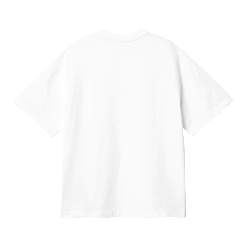T-shirt Carhartt WIP S/S Link Script T-Shirt White / Black – vista posteriore