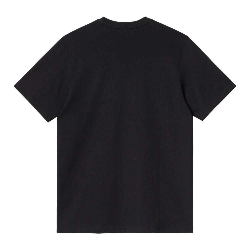 T-shirt Carhartt WIP S/S Madison T-Shirt Black / White – vista posteriore