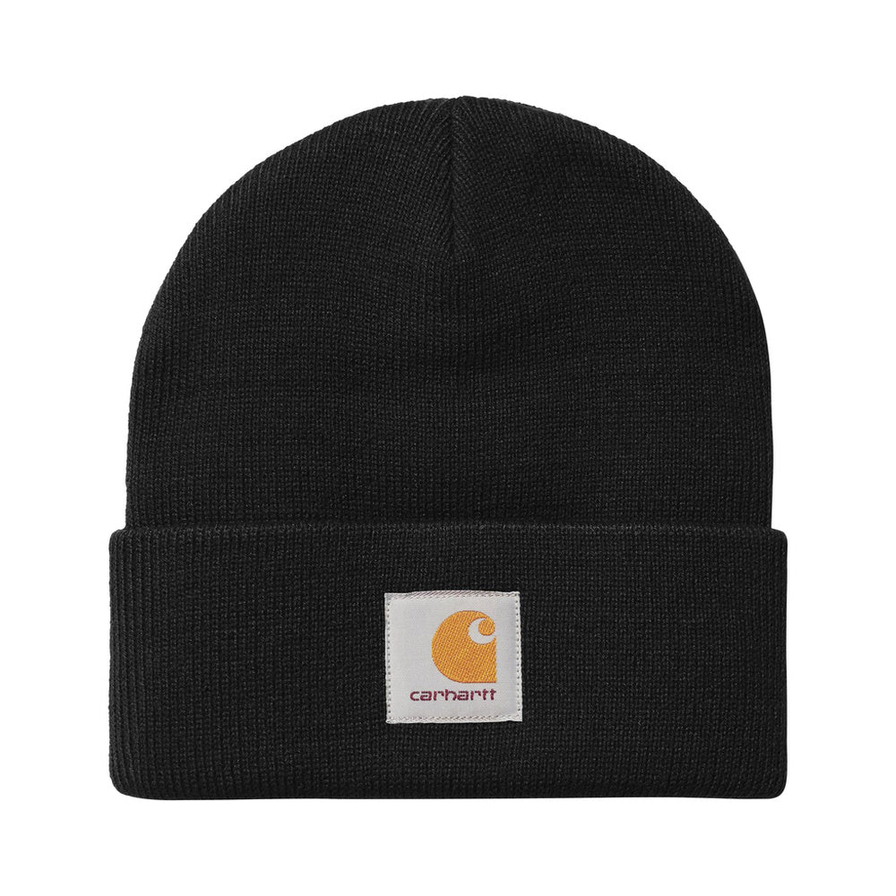 Berretto Carhartt WIP Short Watch Hat Black – vista frontale
