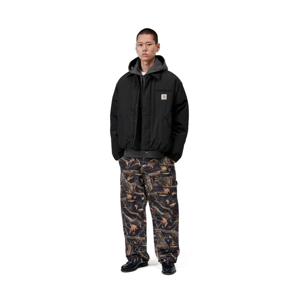 Giacca Carhartt WIP Stanwood Jacket Black – indossata figura intera