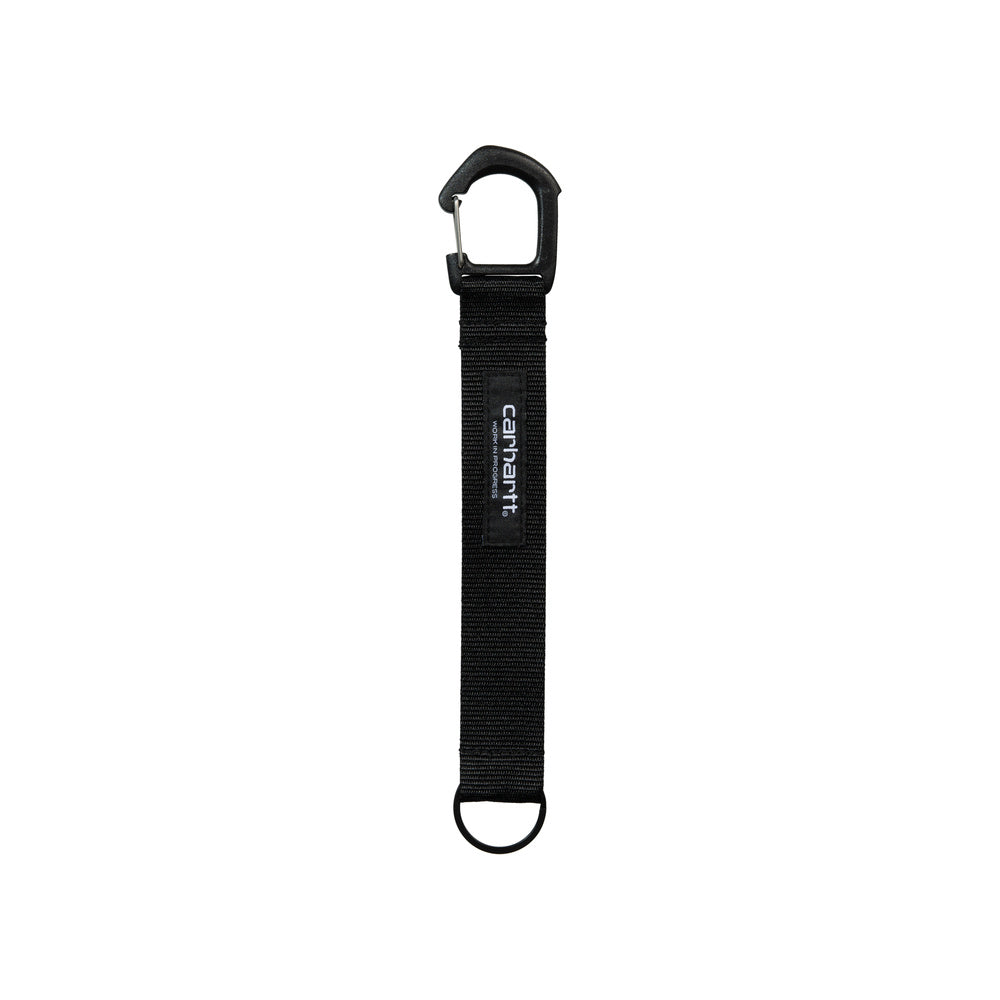 Portachiavi Carhartt WIP Thane Keyholder Black – vista frontale
