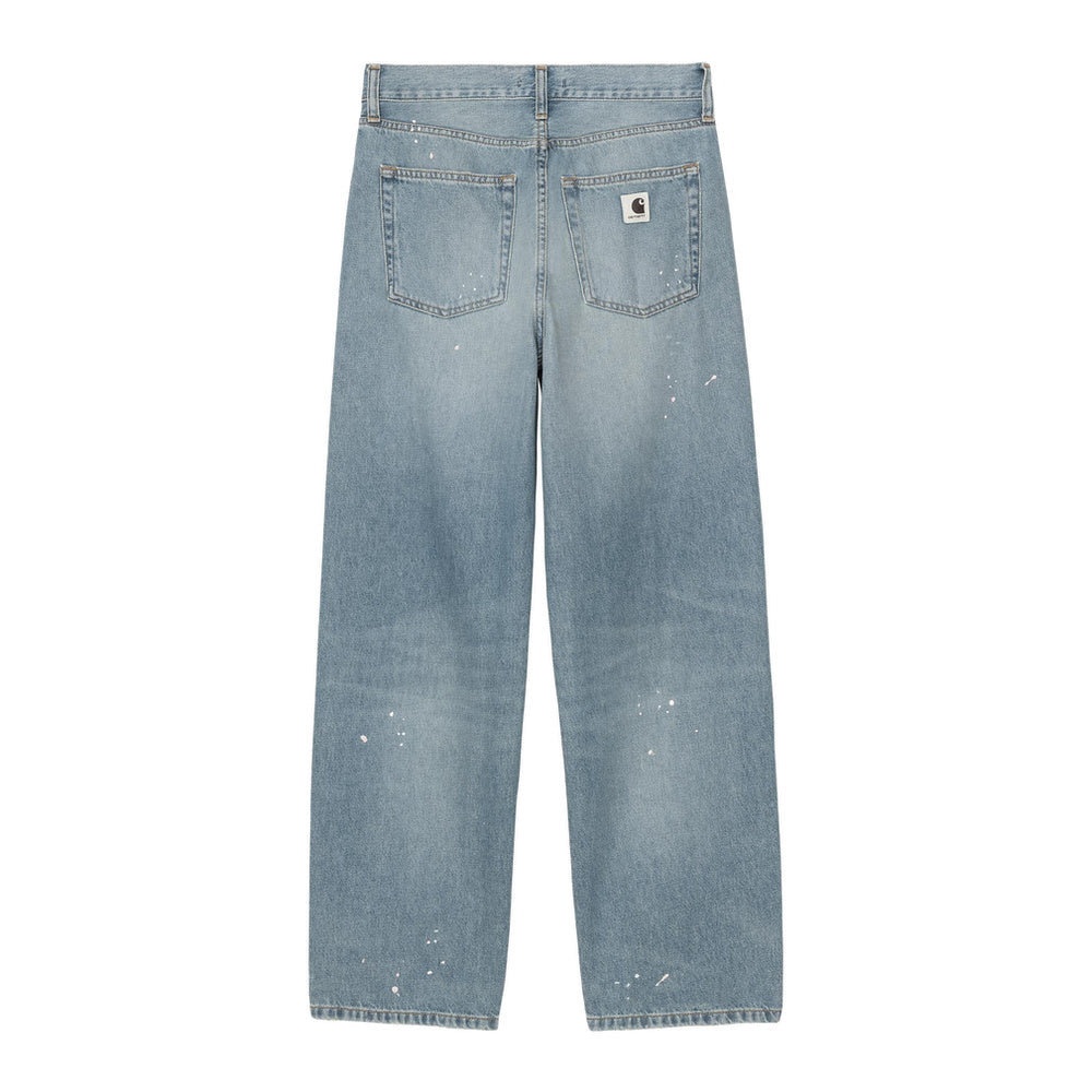 Jeans Carhartt WIP W' Arin Pant Blue Destroy Wash Splatter – vista posteriore