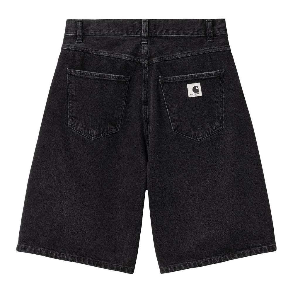 Short Carhartt WIP W' Brandon Short Black Stone Washed – vista posteriore