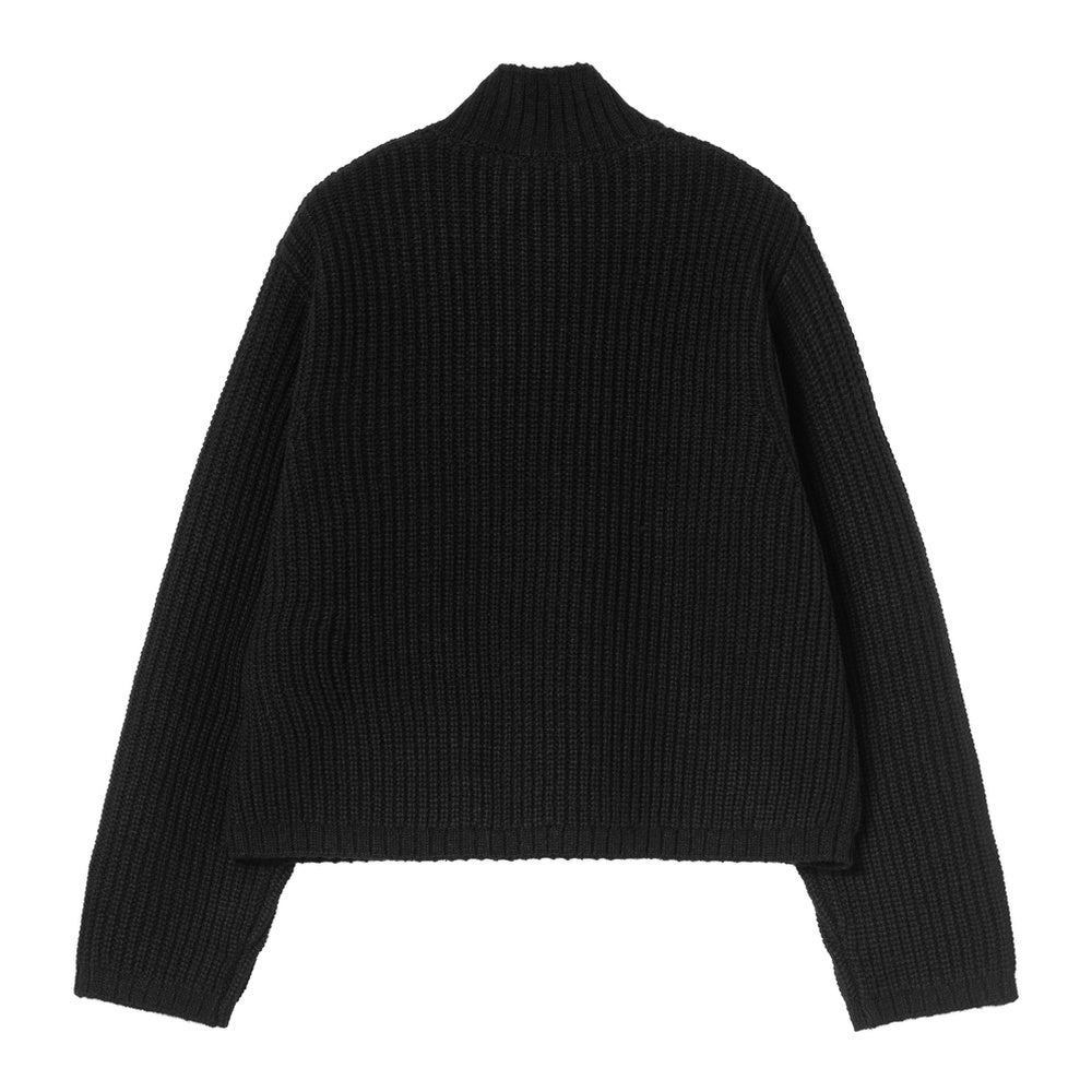 Maglione Carhartt WIP W' Detroit Half Zip Sweater Black – vista posteriore