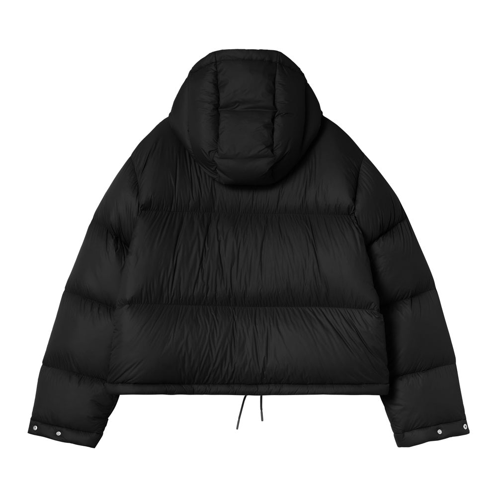 Piumino Carhartt WIP W' Haydon Jacket Black / Shady Grey – vista posteriore