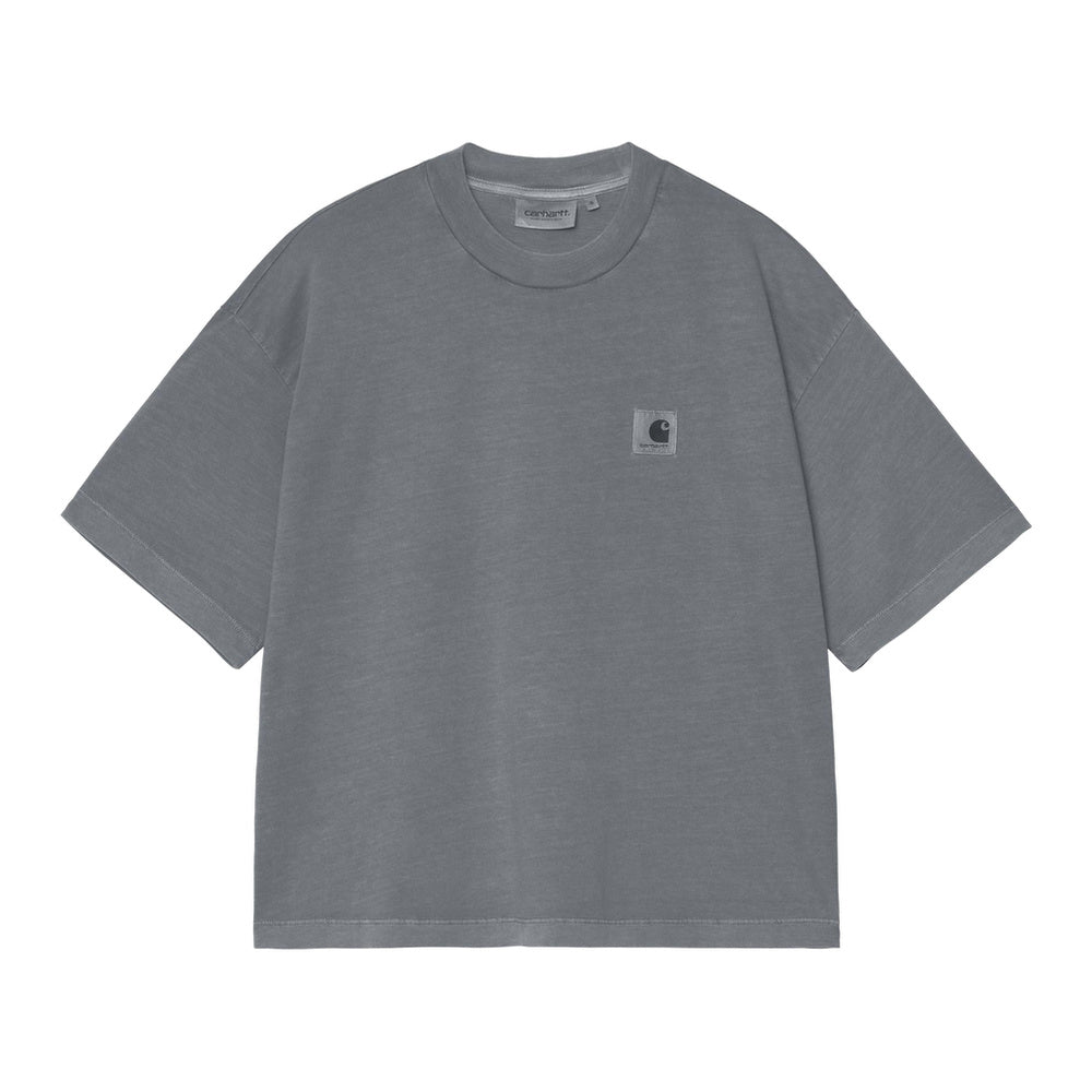 T-shirt Carhartt WIP W' S/S Nelson T-Shirt Styx Garment Dyed – vista frontale