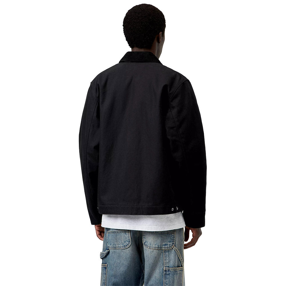 Giacca Carhartt WIP Detroit Jacket (Winter) Black / Black, Rigid – indossata vista posteriore