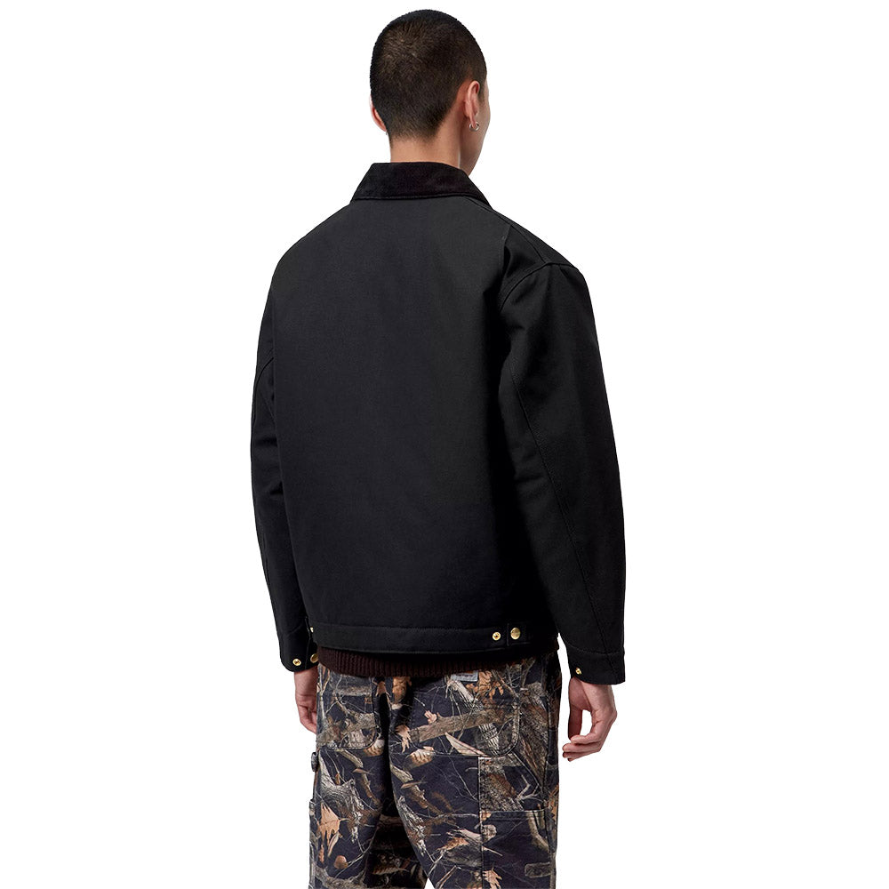 Giacca Carhartt WIP OG Detroit Jacket (Winter) Black / Black, Rigid – indossata vista posteriore