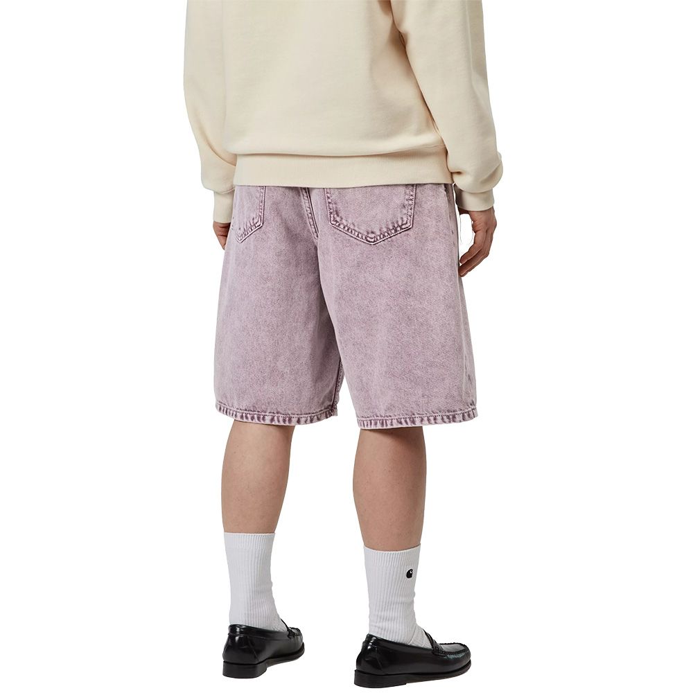 Short Carhartt WIP W' Brandon Short Cozy Purple Chalk Wash – indossati vista posteriore