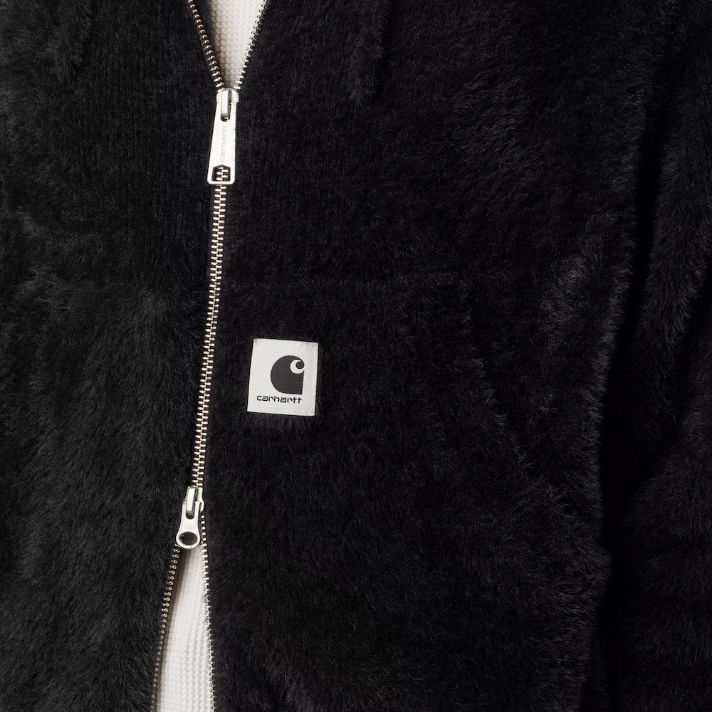 Cardigan Carhartt WIP Women's Maine Active Sweater Jacket Black – dettaglio indossato