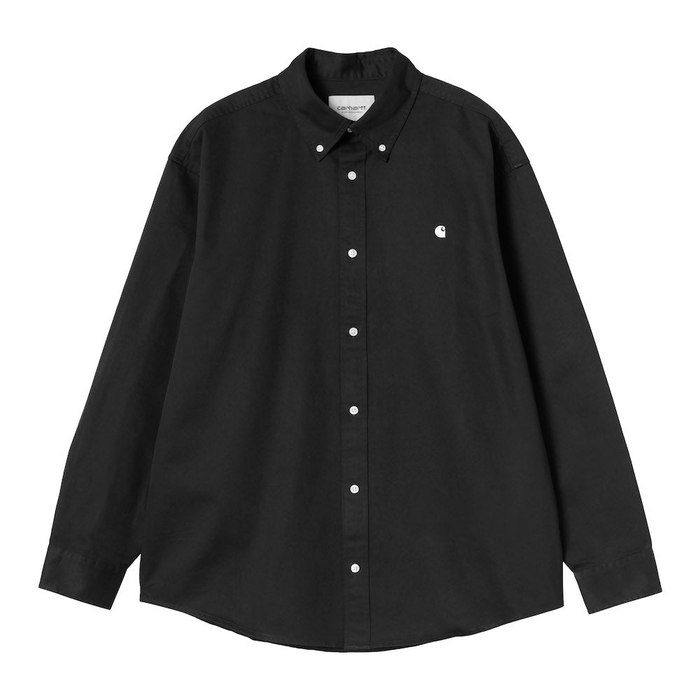 Camicia Carhartt WIP L/S OG Madison Shirt Black – vista frontale