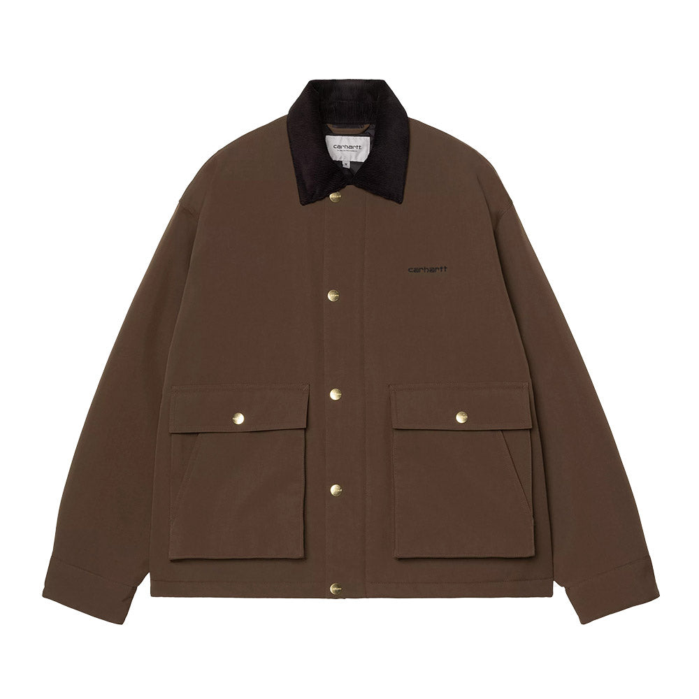 Giacca Carhartt WIP Quentin Jacket Tobacco / Black – vista frontale