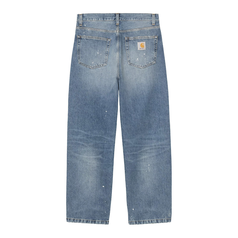 Jeans Carhartt WIP Landon Pant Blue / Destroy Wash, Splatter – vista posteriore