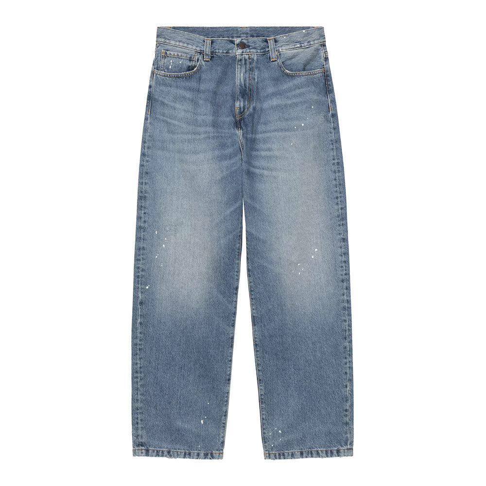 Jeans Carhartt WIP Landon Pant Blue / Destroy Wash, Splatter – vista frontale