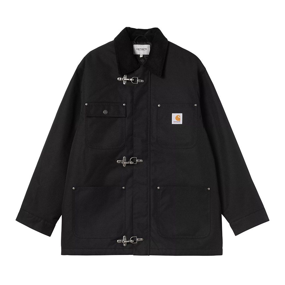 Cappotto Carhartt WIP Adair Coat Black / Black – vista frontale