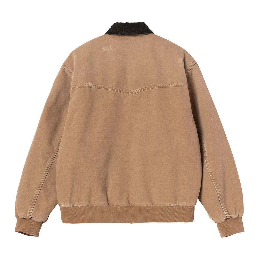 Giacca Carhartt WIP OG Santa Fe Jacket Hamilton Brown / Tobacco Grind Wash – vista posteriore