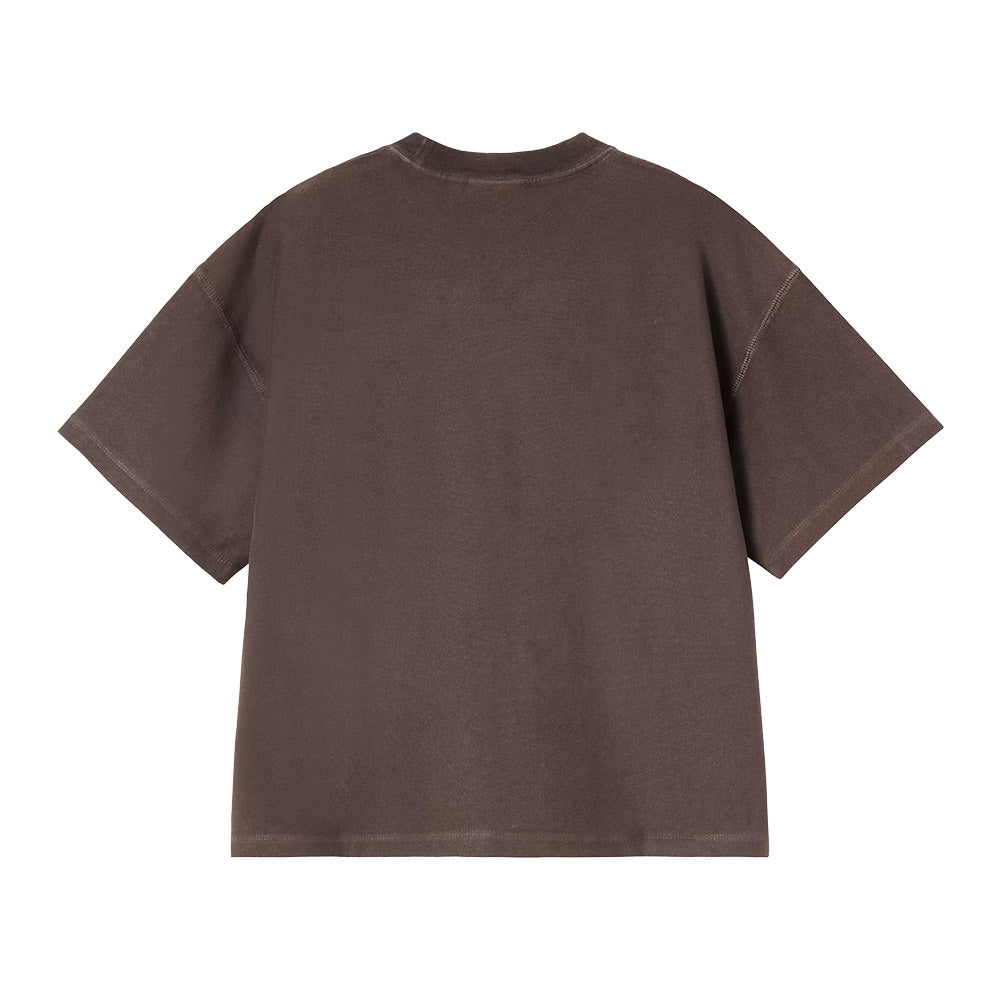 T-shirt Carhartt WIP Women's S/S Lambert T-Shirt Tobacco / Moon Wash – vista posteriore