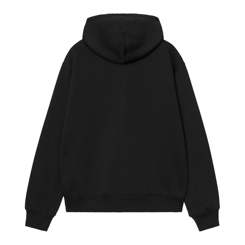 Felpa con cappuccio Carhartt WIP Hooded Mack Sweat Jacket Black – vista posteriore