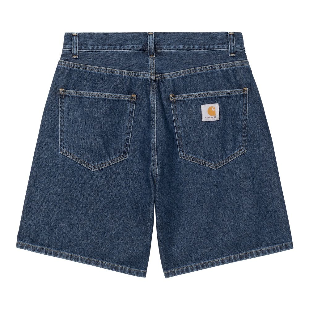 Short Carhartt WIP Nolan Short Blue Heavy Stone Washed – vista posteriore