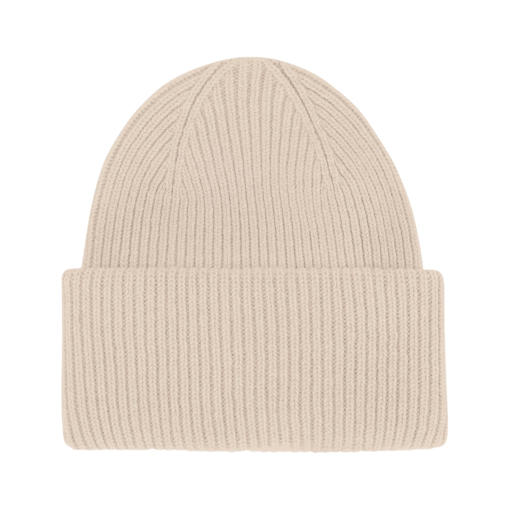 Berretto Colorful Standard Merino Wool Hat Ivory White – vista frontale