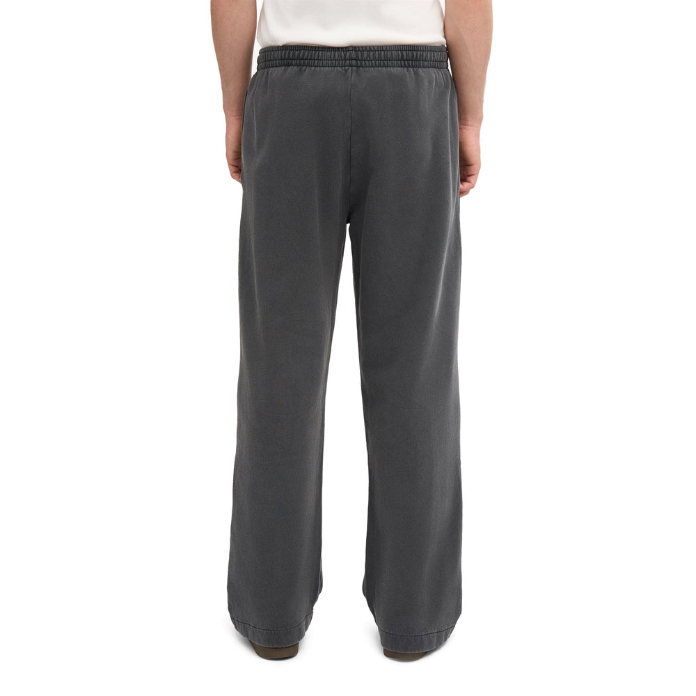 Pantaloni della tuta Colorful Standard Organic Straight Leg Sweatpants Faded Black – indossati da un modello, vista posteriore