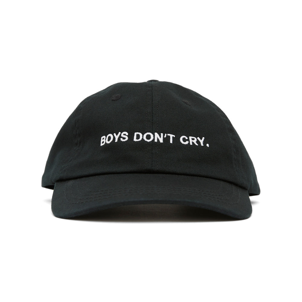 Easy Listening Boys Don't Cry Embroidered Cap Black - fronte